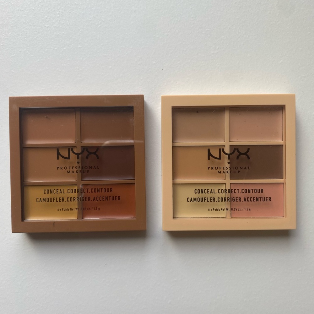(2) Two NYX Conceal Correct Contours, Set of 2 in Colors Light & Deep